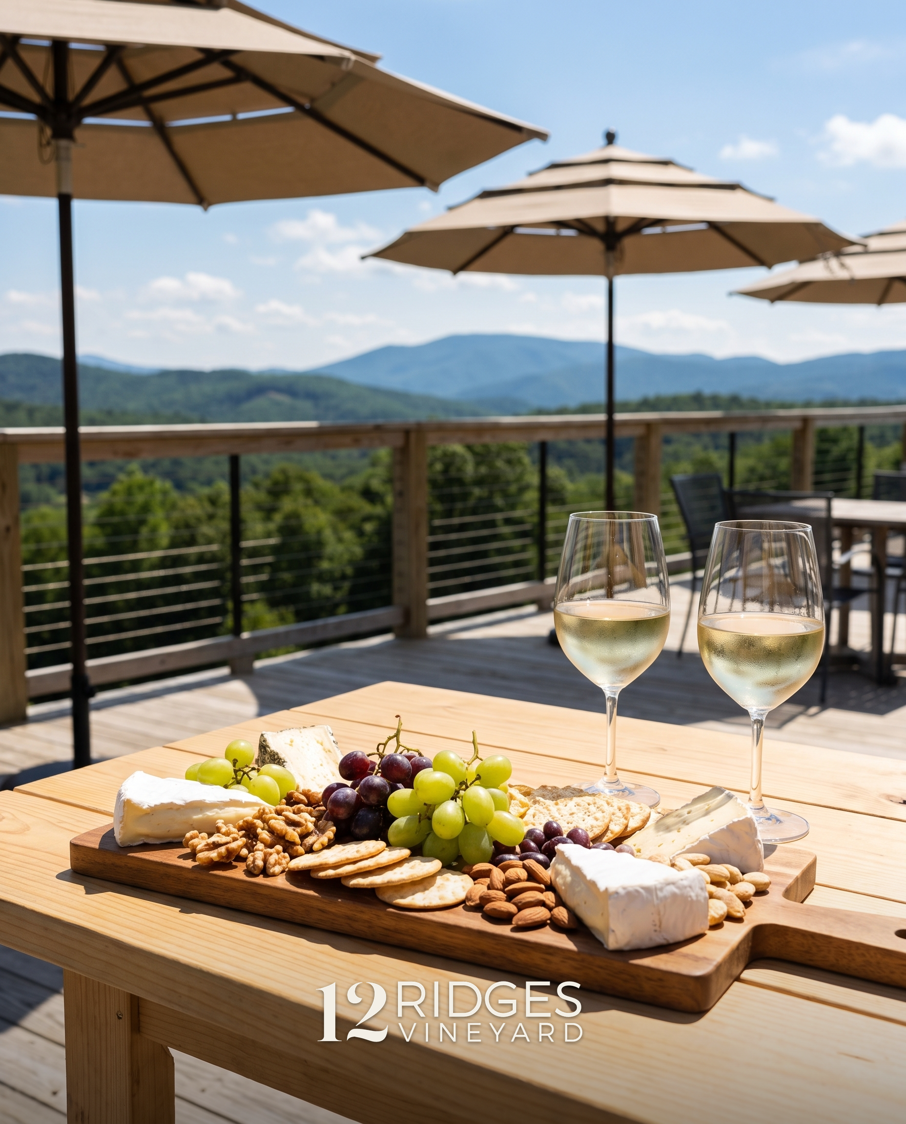 Charcuterie on the deck